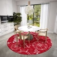 thumbnail image 5 of Addison Rugs Indoor/Outdoor Harpswell Lighthouse Washable Rug 8' x 8' Round - Red, 5 of 5