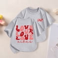 thumbnail image 2 of TZEWGL Tops For Infnat Short Sleeve Printed Round Neck Clothing For Infnants size 4-5T, 2 of 4
