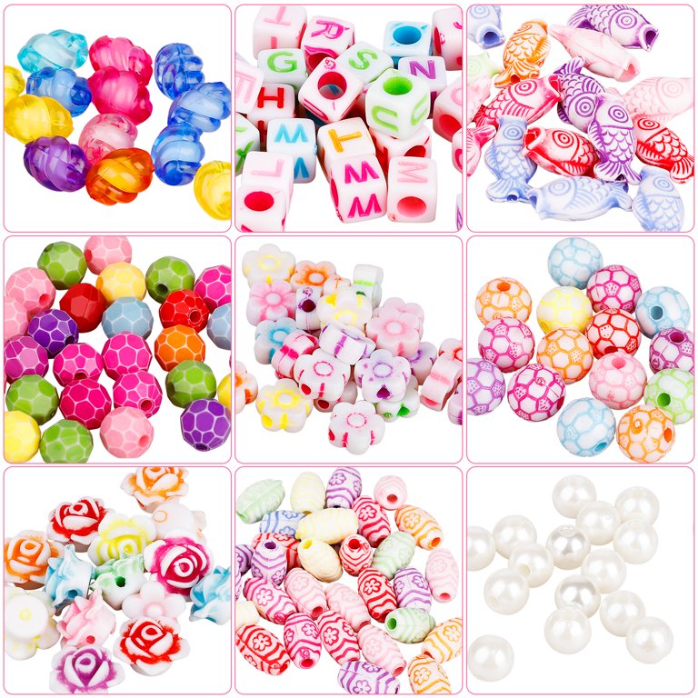 DIY Bead Kits for Jewelry Making Craft s Children Colorful Acrylic Girls  Set Crafting - AliExpress