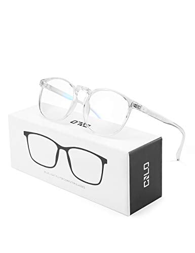 LUENX Blue Light Blocking Glasses For Women Men Protective Filter Glasses for Computer Gaming Anti Eyestrain Black
