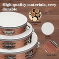 thumbnail image 2 of Pandereta Wirmevi, percusión manual de madera, 3 unidades, 15+20+25 cm, 2 of 7