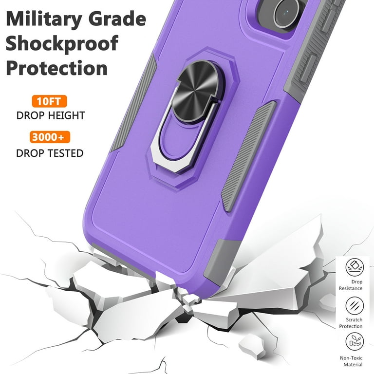 Phone Case for S23 FE Case Galaxy S23 FE 5G Phone Case Samsung S23 FE Case,  Heavy Duty Shockproof Full Body Phone Cover Built in Rotatable Magnetic