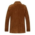 thumbnail image 3 of VSSSJ Men's Faux Suede Leather Coat Fleece Jacket Winter Warm Sherpa Lined Jacket Coat Slim Fit Thicken Windbreaker Jacket with Multi-Pocket Brown L, 3 of 4