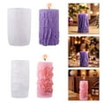 thumbnail image 2 of Silicone Molds Flowers Pillar Molds Epoxy Resin Molds Castings Molds Cylinder Relief Molds Plasters Molds, 2 of 8