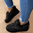 thumbnail image 3 of Zapatos de algodón para mujer 20 años invierno Europa y Estados Unidos arco zapatos cálidos planos de gran tamaño Mao Mao zapatos de mujer de gran tamaño, 3 of 6