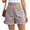 Gray, variant on High Waist Women Straight Leg Ruffle Shorts Dressy Bottom