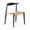 Natural and Black, variant on Pemberly Row Contemporary Wood Papercord Dining Chair in Natural