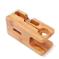 thumbnail image 2 of Soporte De Carga De Madera Base De Carga De Acero Inoxidable Soporte De Carga De Madera Portátil Conveniente Estante De Carga De Madera Soporte De Carga Simple Para Iphone Yuarrent EL009766-00, 2 of 4