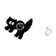 thumbnail image 5 of Reloj de pared,Reloj de pared decorativo para baño o dormitorio,Reloj de pared para gatos silencioso,sin tictac,ideal para regalar.,Estatua abstracta,Estatua de resina,decoración para el, 5 of 8
