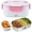 Pink, variant on Clearance Under $13, 1 Pack Electric Lunch Box Food Heater, 1.5L Portable Food Warmer for Work and Travel, 110V Heated Lunch Container with Leakproof Plastic Liner for On-the-Go Meals (Pink)