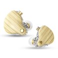 thumbnail image 1 of Audífonos con cable de grano de madera con auriculares de micrófono para tarjetas de sonido (Beige), 1 of 6