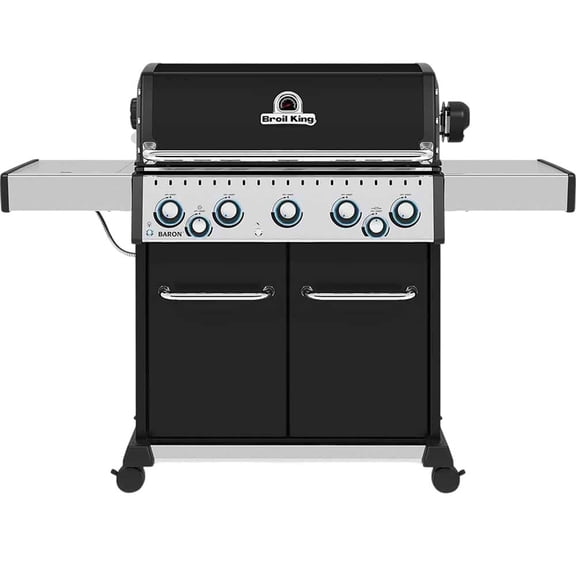 Broil King 875224 Baron 440 Pro, Liquid Propane (LP), Stainless Steel, Black