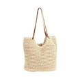 thumbnail image 4 of Bolso de hombro para mujer,Bolso de playa Bolso de hombro para mujer Bolso de mano tejido,Bolso tejido para exteriores Bolso de verano Bolsos diarios,Bolso de viaje de compras portátil, 4 of 8