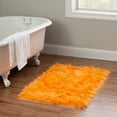 thumbnail image 4 of Linon Faux Solid Modern Area Rug, Orange, 4 of 7