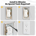 thumbnail image 3 of 5 * Wall Plate Spacers-Silver, 3 of 7