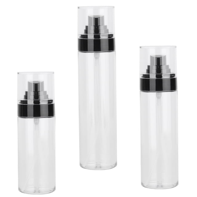 Botella de spray de niebla, 3 piezas/juego de botellas de spray transparentes, contenedor de cosméticos, contenedor de líquido, integración perfecta Jadeshay A