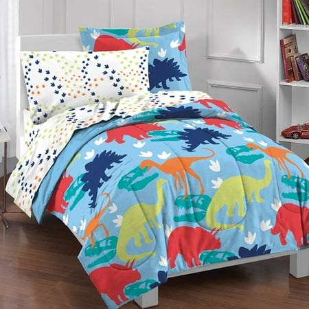 dream factory dinosaur bed in a bag bedding set - walmart dream factory dinosaur bed in a bag bedding set - walmart