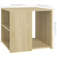thumbnail image 4 of vidaXL Side Table Sonoma Oak 50x50x45 cm Engineered Wood, 4 of 4