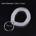 thumbnail image 2 of Unique Bargains Porte-Clés Spirale Extensible en Plastique pour Poignet, Blanc Clair, Lot de 6, 2 of 5