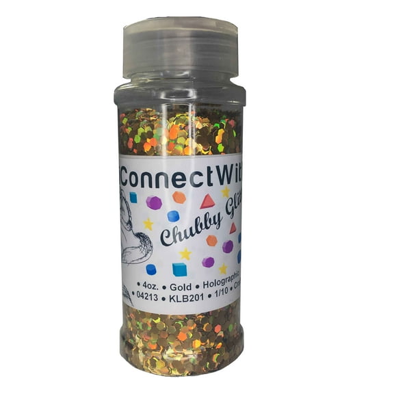 iConnectWith Glitter - Gold, Chubby Holographic Glitter