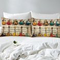 thumbnail image 4 of Erosebridal Ensemble de Draps Guitare Coloré Simple, Ensembles de Literie Partition Vintage Taille Simple, Déco Musique Pop, 4 of 7