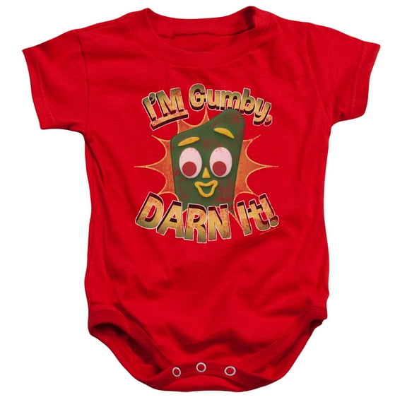 Gumby Darn It-Infant Snapsuit Red-18Mos