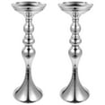 thumbnail image 3 of OUNONA 2pcs Elegant Alloy Flower Vase Dining Table Decorative Flower Vase Wedding Party Metal Flower Vase, 3 of 8