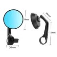 thumbnail image 4 of Convient pour Paire de Rétroviseurs de Moto 7/8 Pouces 22mm Rétroviseur Rond de Guidon pour Scooters ATV Anti-Reflet, 4 of 5