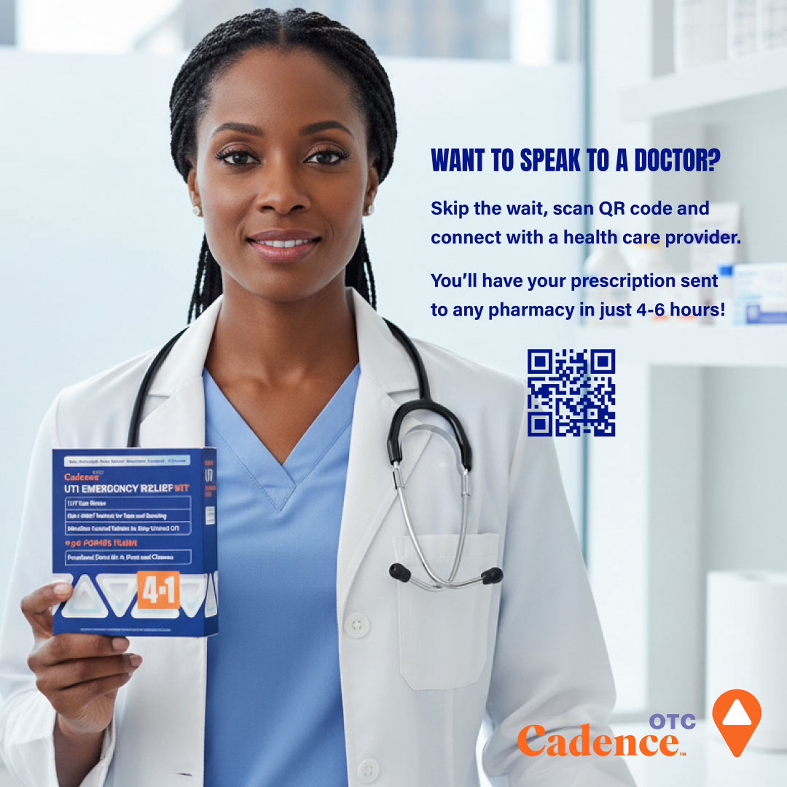 Cadence OTC UTI Emergency Relief Kit