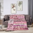 thumbnail image 2 of Sweet 16 Gifts for Girls Blanket, 16th Birthday Decorations for Girls, Best Gifts for 16 Year Old Girls, 16 Year Old Girl Gift Ideas Bday Decor Blankets 50"X40", 2 of 5