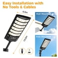thumbnail image 6 of VOLIVO 2PACK Solar Street Light, 180 LED Beads Solar Motion Lights Outdoor Waterproof with Remote for Patio Parking Lot Garage Yard, 6 of 8