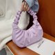 thumbnail image 3 of Bolso plisado de piel sintética para mujer, bolsa de hombro para compras, ocio, axila, bola de masa hervida, 2024, 3 of 5