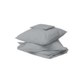 thumbnail image 4 of Refurbished Color Sense 300-Thread Count Cotton Sateen Bed Sheets, Wrinkle Resistant, True Grip Fit Technology, Soft Gray, Twin, 3-Piece Set, 4 of 4