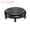 Black, variant on Low Roller Seat Wheel Stool Chair PU Leather Rolling Stool Seats for Home Office Fitness (Black)