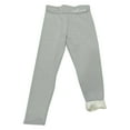 thumbnail image 4 of YDFCWXW Women's Soft Cloud Fleece Leggings Slim Casual Warm Winter Solid Pants (Light Gray, L), 4 of 9