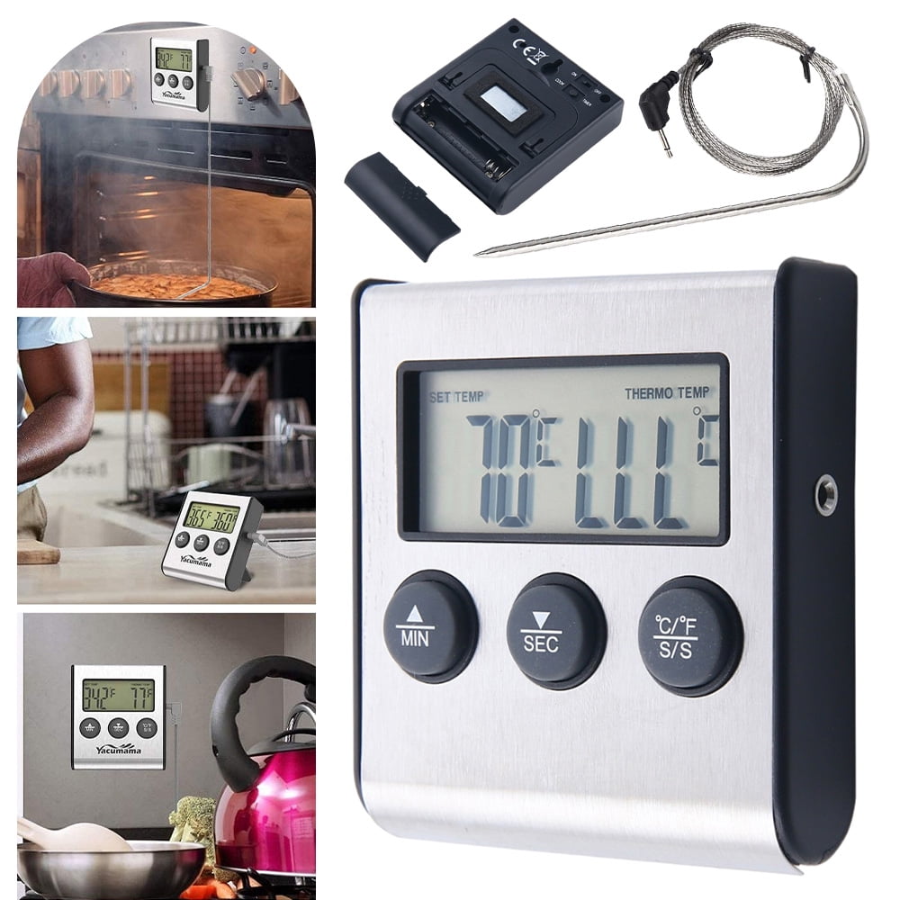 Portable Stainless Steel Kitchen Food Cooking Milk Coffee Probe Thermometer 
