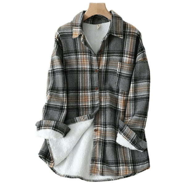 Check styling ideas for「Windproof Outer Fleece Jacket (2022  Edition)、Flannel Checked Shirt (2022 Edition)」