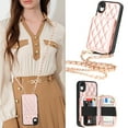 thumbnail image 2 of iPhone XR Wallet Case and Cover, Allytech Zipper Case with Card Holder Slot Crossbody Chain Strap Handbag Purse Wrist Strap Shockproof PU Leather Case for iPhone Xr 6.1", Rosegold, 2 of 6