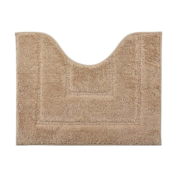 Luxury Toilet Rugs U Shaped Washable Bath Rugs for Bathroom Non Slip Extra Soft and Absorbent Microfiber Bath Mat Plush Comfortable Contour Bath Rugs for Toilet Base