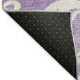 thumbnail image 7 of HomeRoots 676940 5 x 8 ft. Purple & Ivory Damask Washable Machine Made Rectangle Area Rug with UV Protection, 7 of 7