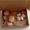 Children Wooden Colored Stone Kit, Irregular Shape Rainbow Jenga Building Block