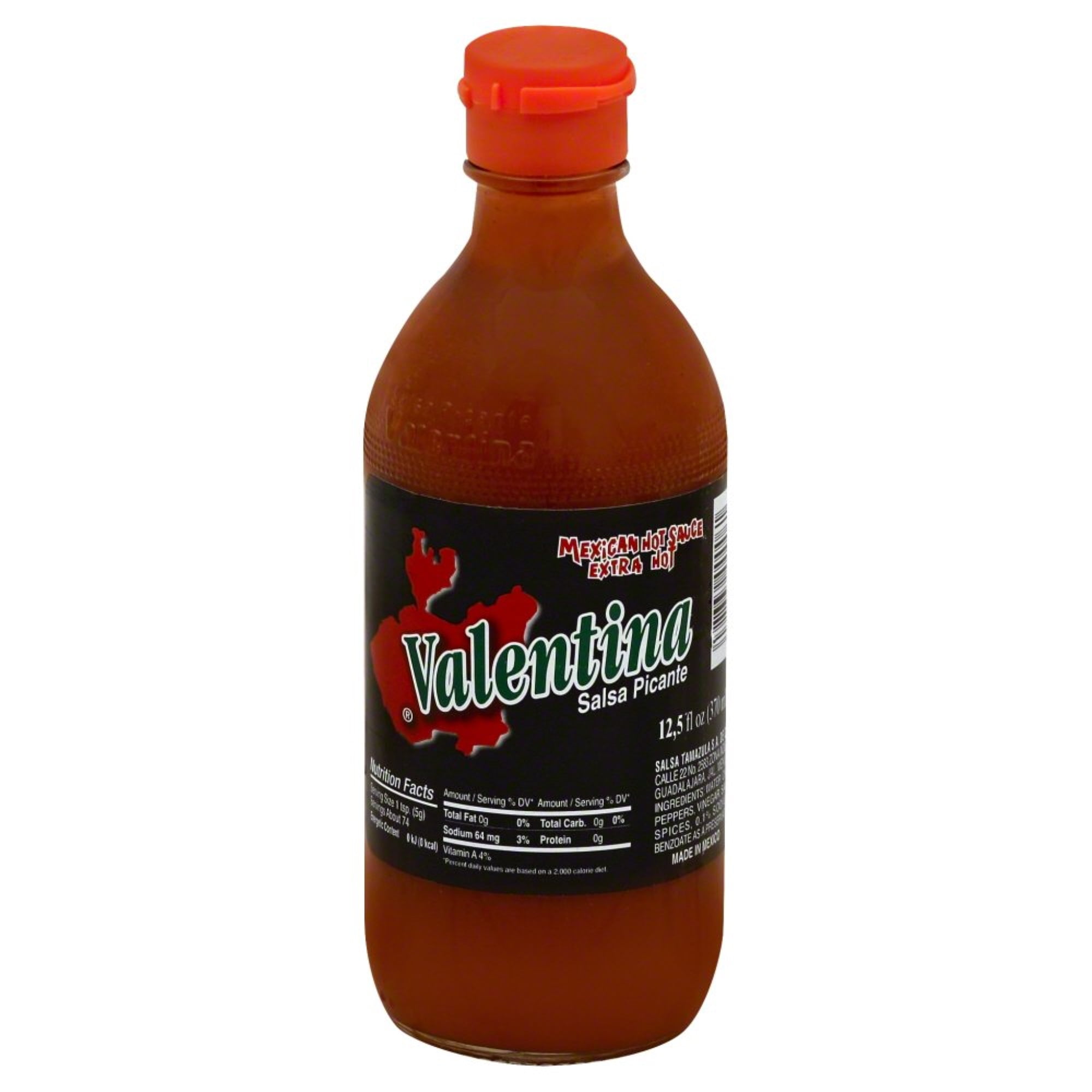 Valentina Extra Hot Mexican Hot Sauce, 12.5 fl oz - Walmart.com