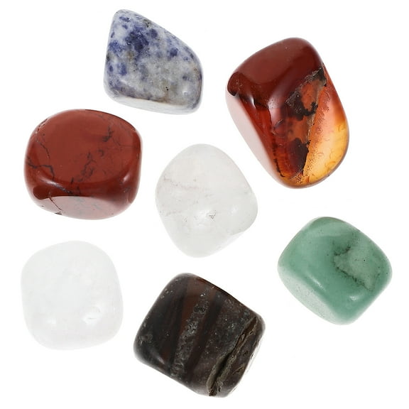 7pc  Irregular Stones Natural Polished Tumbled Stones Decorative Stones Vases Fillers Home Decor