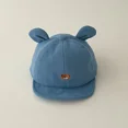 thumbnail image 1 of "Adorable Winter Baby Bear Hat – Soft Velvet, Adjustable, Sun Protection, Unisex for Infants 3-18 Months, Beige", 1 of 6