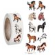 thumbnail image 2 of 500 pcs cartoon animal roll stickers bee horse dog chicken frog unicorn notebook stickers waterproof self-adhesive paper with hedef hen, 2 of 5