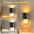 thumbnail image 2 of A Dimmable LED Night Lights with Dusk to Dawn Sensor, 0-100LM Adjustable Brightness, 3 Color Temperatures, Compact Wall Plug Nightlight - 4 Pack for Hallway, Bedroom, Bathroom, 2 of 6