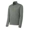 thumbnail image 5 of Yellow Rooster Men's Long Sleeve 1/4-Zip Male Pullover Grey Concrete XS, 5 of 8