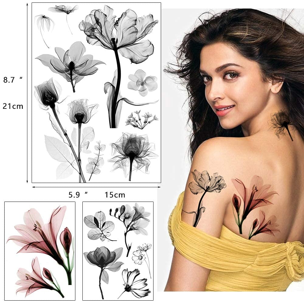 30+ Beautiful Flower Tattoo Ideas : Wild Flower & Name Spine Tattoo I Take  You | Wedding Readings | Wedding Ideas | Wedding Dresses | Wedding Theme