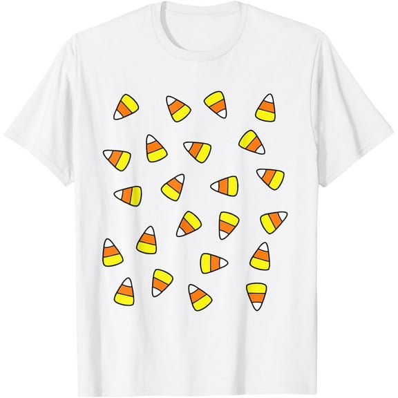 Candy Corn Costume T-ShirtMen's and women's pure cotton short-sleeved shirts