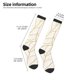 thumbnail image 2 of Fotbe Elegant Gold Leaf Pattern Calcetas Divertidas Estampadas para Hombre y Mujer, Calcetas de Algodón hasta la Rodilla para Caminar, Correr, Enfermería y Embarazo, 2 of 6
